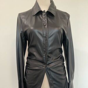 Zara Sleek Black Leather Jacket